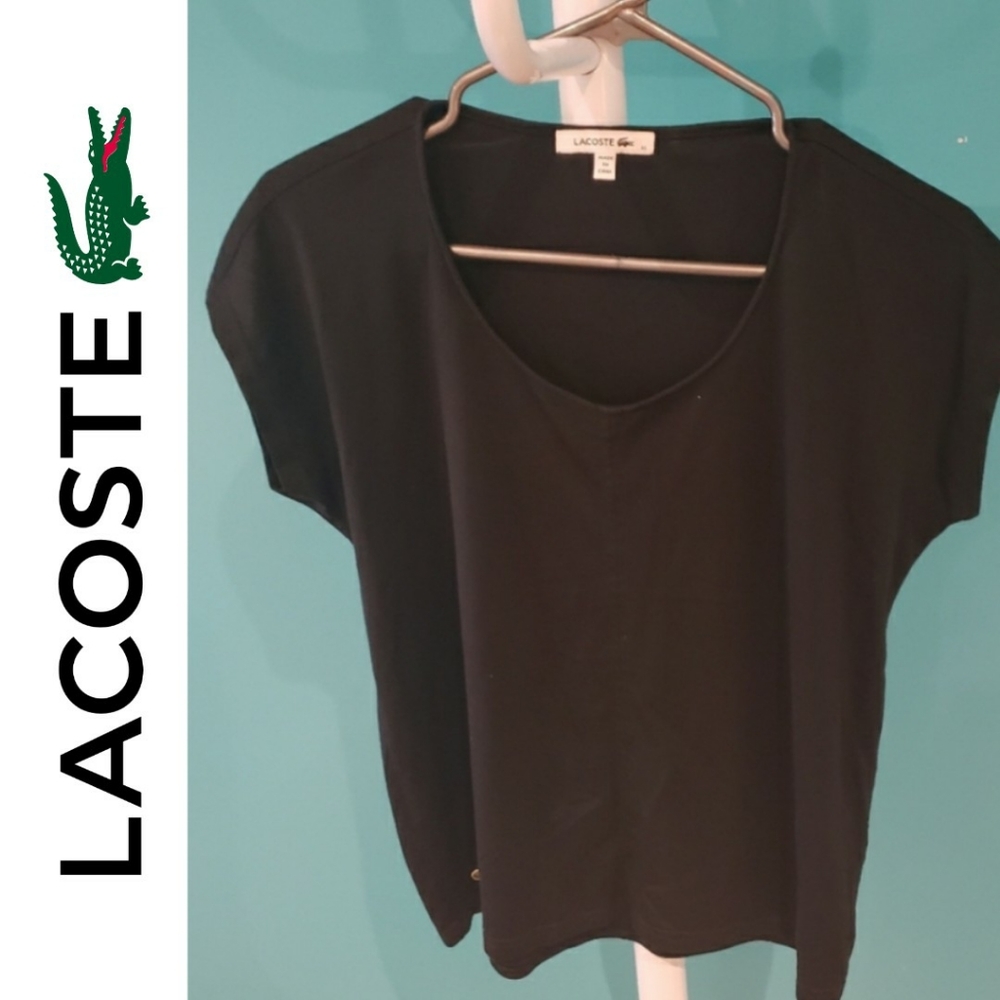 Lacoste Black Short Sleeve Tee